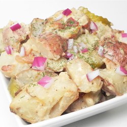 Grilled Potato Salad with Crazy Steve's Cajun Cukes Recipe