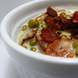 Creamed Peas with Bacon  Recipe