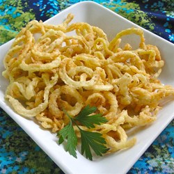 Deep-Fried Zucchini Spirals Recipe