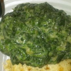 Creamed Spinach for a Small Family Recipe