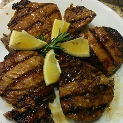 Grilled Yellowfin Tuna with Marinade Recipe