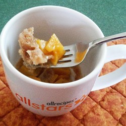 Quick Peach Cobbler In a Mug Recipe