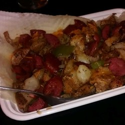 Diced Sweet Potatoes with Onions and Garlic Recipe