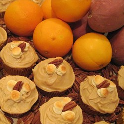 Candy'D Sweet Potato Cupcakes with Brown Sugar Icing Recipe