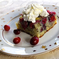 Fresh Cranberry Cake Recipe