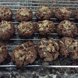 German Chocolate Thumbprint Cookies Recipe